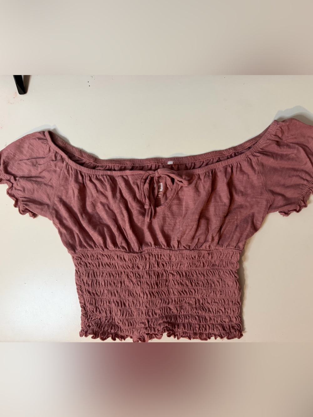 Pacsun crop top in Dusty Rose